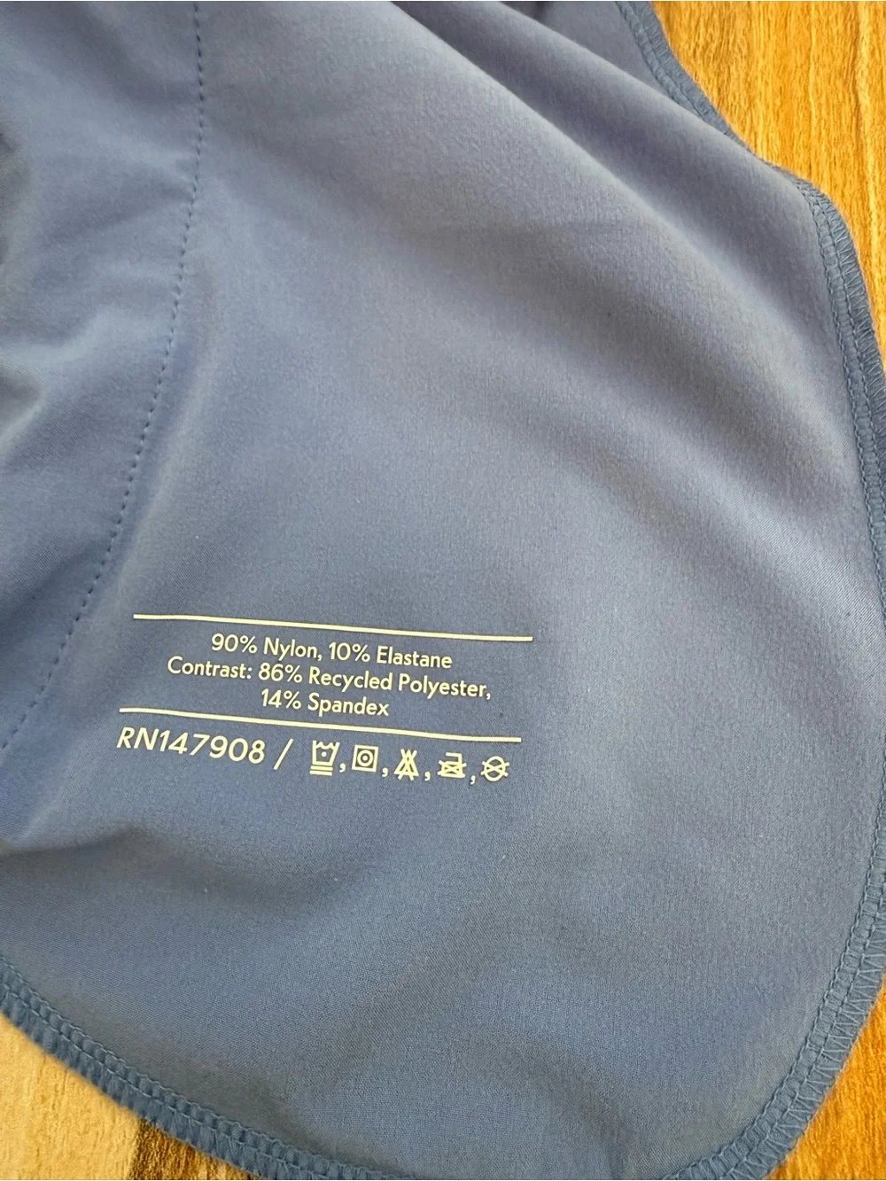Outdoor Voices RecTrek 7” Shorts Men's Size Large Blue  Drawstring Activewear